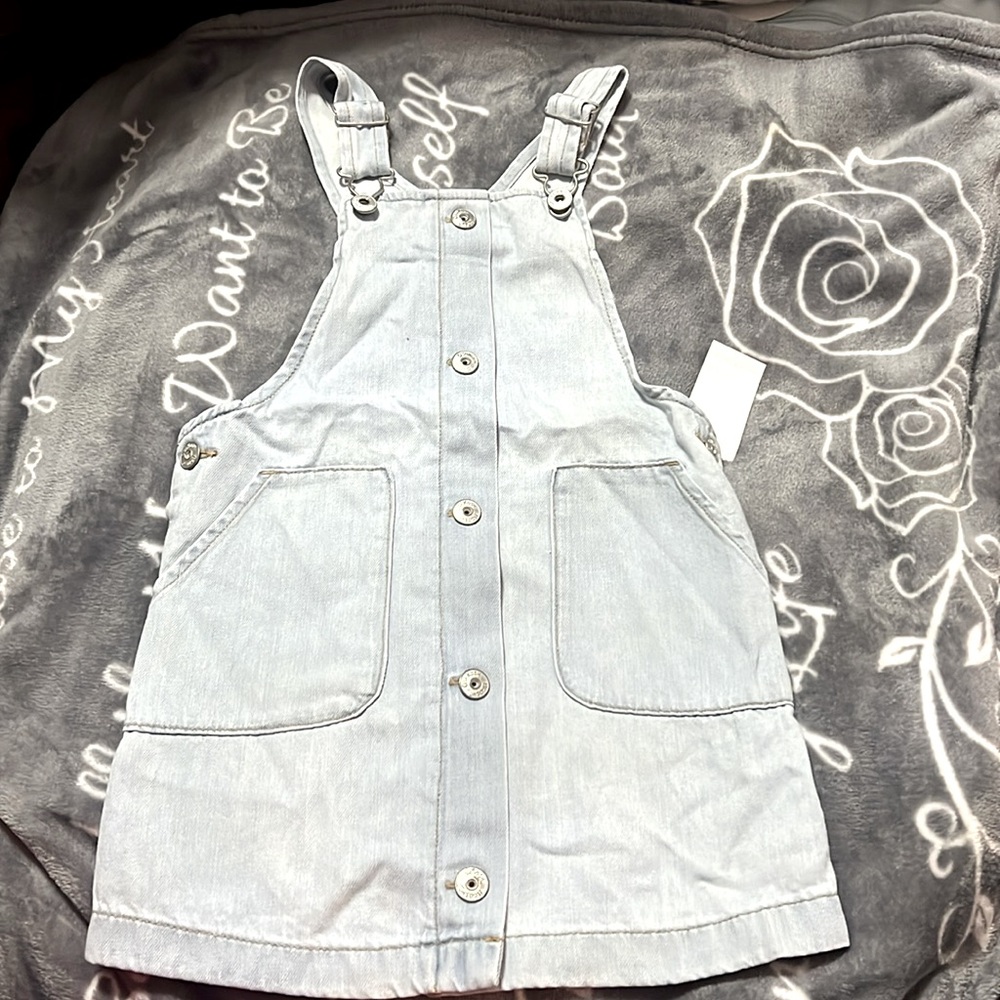 OshKosh B’gosh overalls light blue denim dress size 5T
